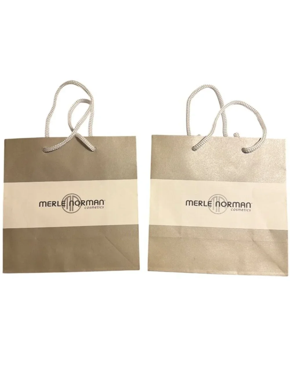Lot of 5 Merle Norman Branded Shopping Gift Bags Various Sizes Colors Cityscape